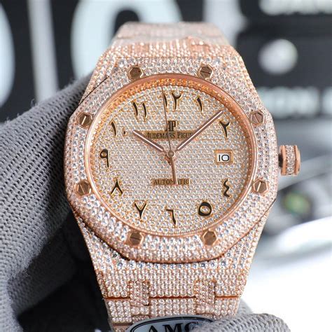 moissanite replica audemars piguet|audemars piguet watch with diamonds.